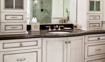 Custom Bathroom Cabinets and Vanity
