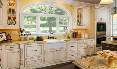 Cottage Kitchen Bathed in Natural Light