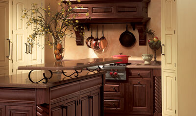 Kitchen Cabinets with Palladian Panache