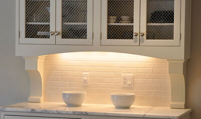 Lattice and Lines in Custom Cabinetry