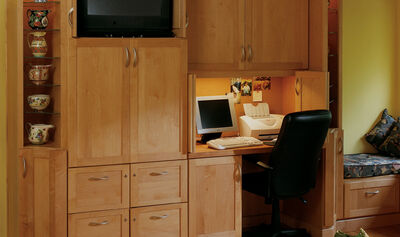 Tucked Away with Custom Cabinetry